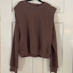 Zara Sweatshirt with Shoulder Pads